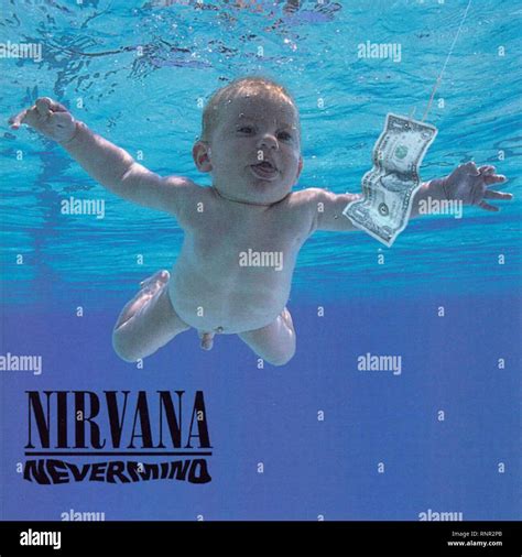 Nirvana Nevermind - Vintage Cover Album Stock Photo - Alamy