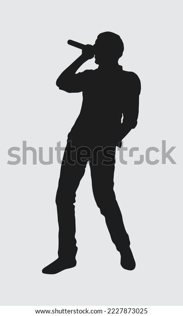 Music Singer Singing Silhouette Vector Art Stock Vector (Royalty Free ...