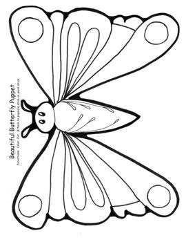 Very Hungry Caterpillar Butterfly Coloring Page Coloring Pages