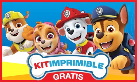 KIT IMPRIMIBLE PAW PATROL GRATIS. Completo. Calidad profesional ...