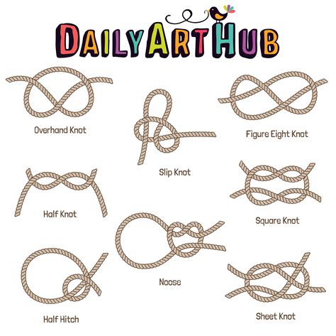 Basic Knots Clip Art Set – Daily Art Hub – Free Clip Art Everyday