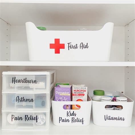 Medicine Cupboard Labels First Aid Labels Home Storage - Etsy Australia