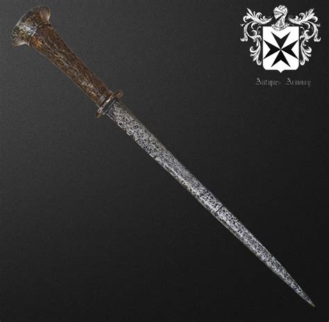 15th Century Medieval Rondel Dagger – Fine Antique Arms and Armour For Sale