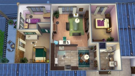 Sims 4 City Living Apartment Layouts