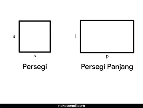 Perbedaan Bangun Persegi Dan Persegi Panjang In English Imagesee - Riset