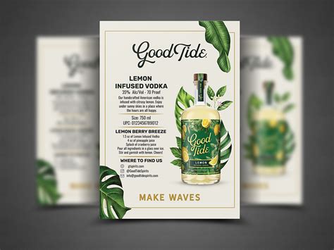 Product Info Sheet Design for Alcohol by Darkroast.co on Dribbble