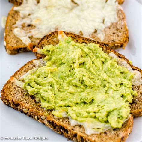 Avocado Cheese Toast - avocadotoastrecipes.com