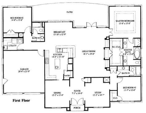 Awesome 23 Images House Plans One Story - Home Plans & Blueprints