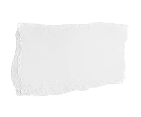 White ripped piece of paper isolated on transparent background PNG file ...