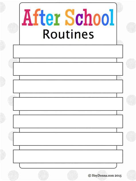 After School Routines for Children