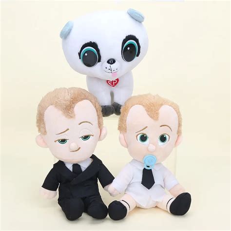 20cm New Movie The Boss Baby Stuffed Plush Toys Born Leader Suit Diaper Boss Baby cartoon plush ...