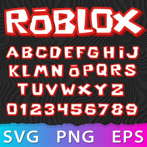 Roblox Alphabet Svg Roblox Font Cricut File Roblox Font D Inspire | The ...