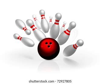 Bowling Strike Vector Illustration Stock Vector (Royalty Free) 72927805 | Shutterstock