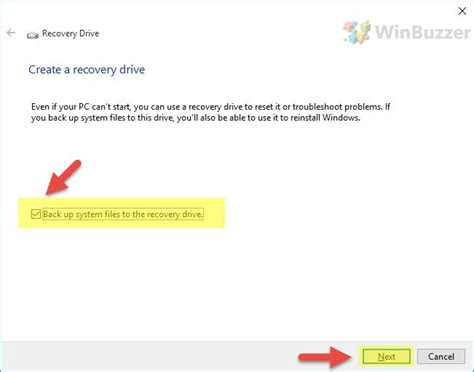 How to Create a Bootable USB Flash Recovery Drive in Windows 10 - WinBuzzer