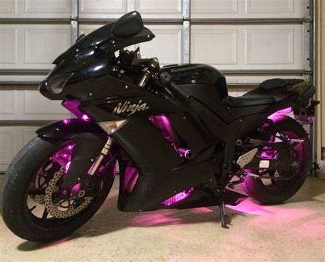 My Ninja 600 with pink LEDs I added myself! :) | Motos deportivas bmw ...