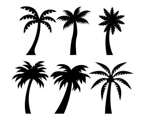 Palm Tree Silhouette Vector Art & Graphics | freevector.com