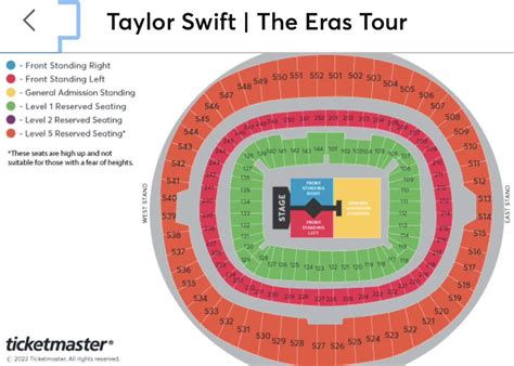 Taylor Swift Wembley capacity and seating plan for Eras UK Tour London | Metro News