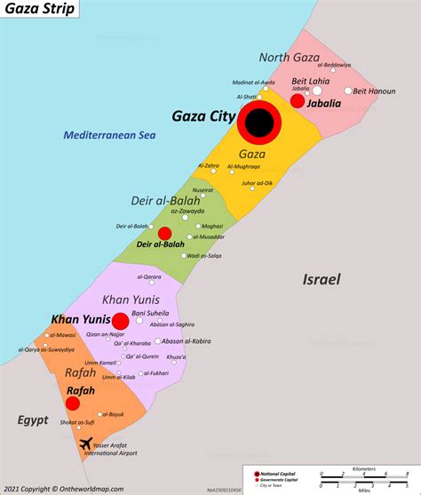 Gaza Strip Map | Palestine | Detailed Maps of Gaza Strip