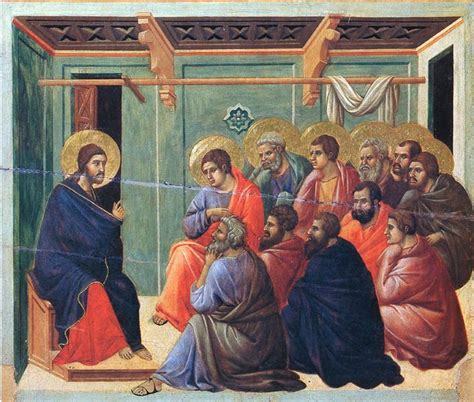 Christ preaches the Apostles, 1308 - 1311 - Duccio - WikiArt.org