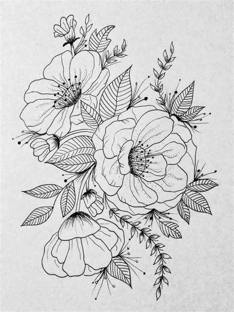 Pin by Nathalia Mendes on desenho | Flower pattern drawing, Flower ...