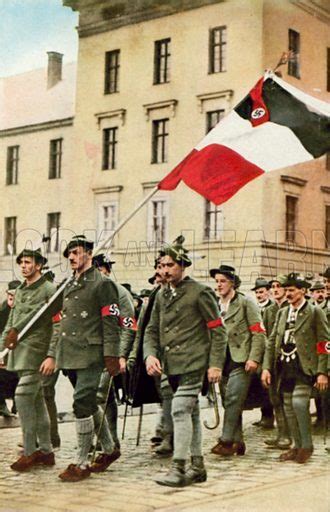 Members of the Freikorps Oberland marching in Munich, Germany, … stock image | Look and Learn