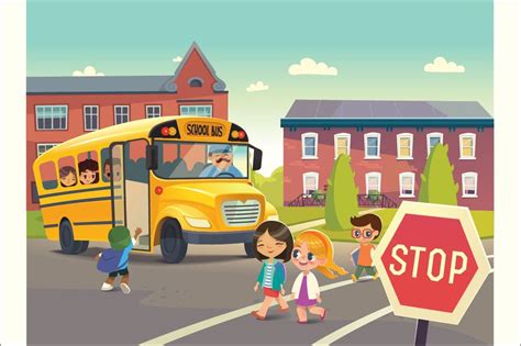 School Bus Stop | School safety, School bus, Bus