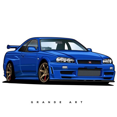 Nissan Skyline R34 GT-R :: Behance