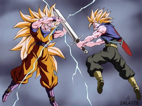 Goku ssj3 vs Trunks ! by zala77s on DeviantArt Dragon Ball Z, Dragon Ball Tattoo, Dragon Ball ...