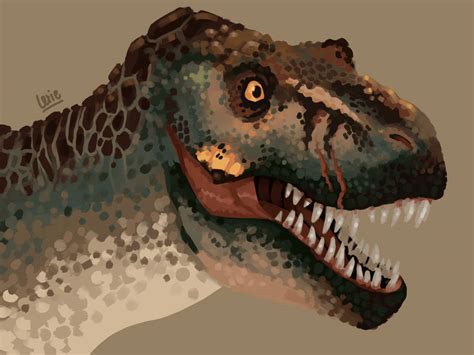 Jurassic Park Rex Paint by BowAndBrushes on DeviantArt