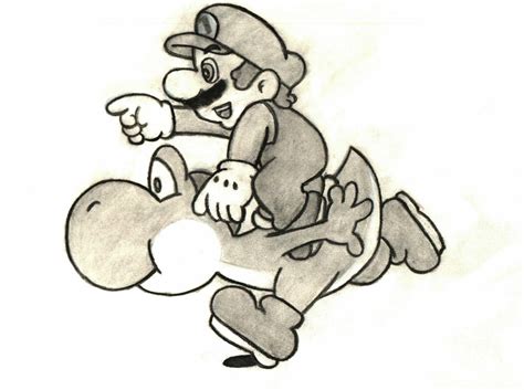 My Drawing of Mario and Yoshi. by PxlCobit on DeviantArt