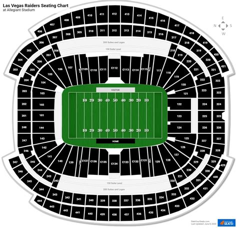 Las Vegas Raiders Stadium Seating Chart | Elcho Table