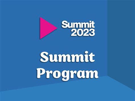 Summit 2023 Program - Community-Based Research Centre