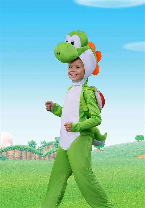 Kid's Super Mario Brothers Yoshi Costume | Nintendo Halloween Costume