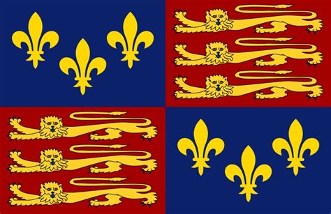 Royal Standard of England (1406-1603) | English flag, Historical flags ...