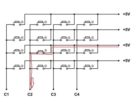 4x4 Keypad Module Pinout, Configuration, Features, Circuit & Datasheet