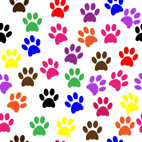 Prints Paw Colorful Wallpaper Photo stock libre - Public Domain Pictures