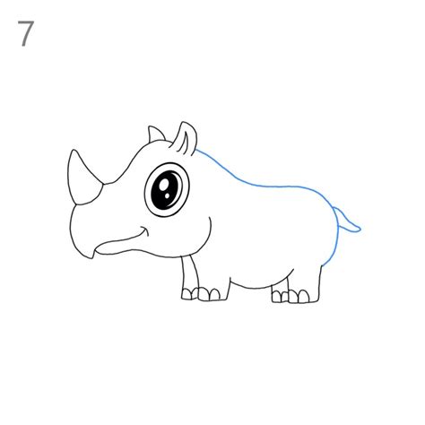 How to Draw a Rhino - Step by Step Easy Drawing Guides - Drawing Howtos