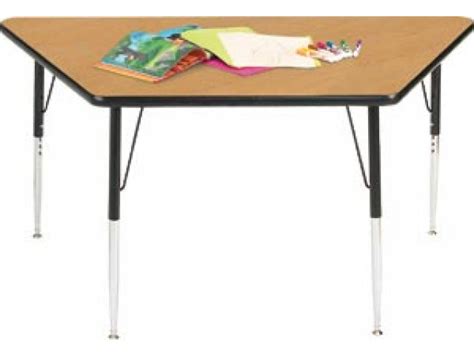 Group Study Adjustable Trapezoid Activity Table 60x30", Classroom Tables