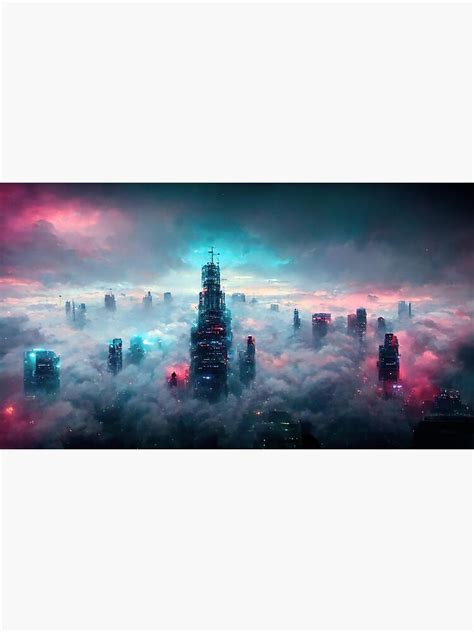 "Cyberpunk Synthwave Cloud City" Poster for Sale by yAnn1x | Redbubble