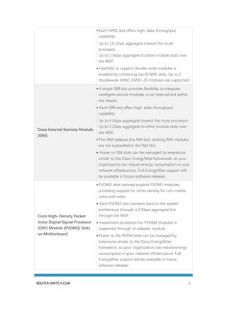 Cisco 2900 series router datasheet | PDF