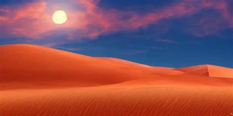 windows xp wallpaper full moon over red dunes, | Stable Diffusion