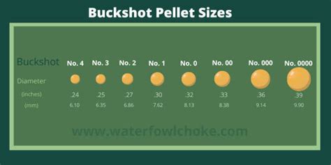 lead shot sizes chart Short barrel shotgun