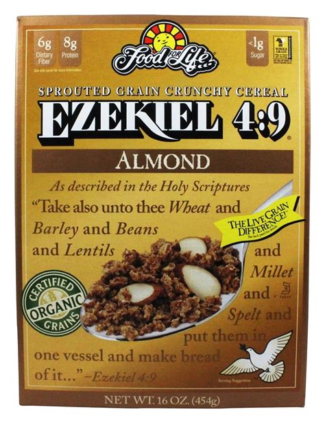 Food For Life Ezekiel 4:9 Sprouted Whole Grain Cereal Almond - Walmart.com - Walmart.com