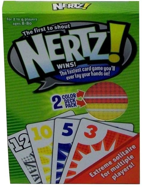 Nertz Llc Nertz Card Game by Nertz, LLC | Card games, Games, Hand of cards