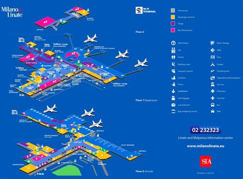 Milan Linate Airport Map - Ontheworldmap.com