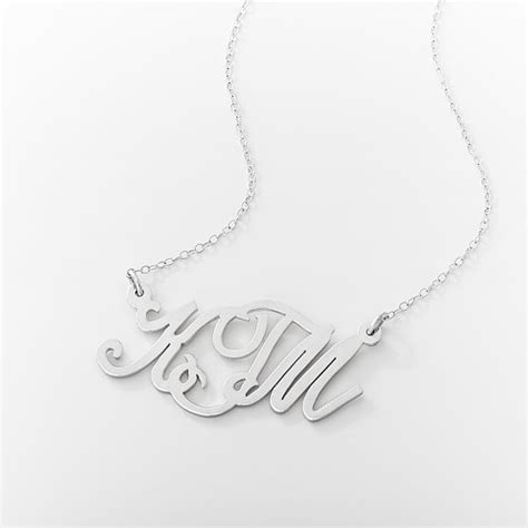 Monogram Casual Cursive Necklace | Teen Jewelry | Pottery Barn Teen