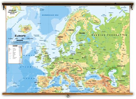 Topographical elevation - Europe | Europe map, Classroom map, World map ...