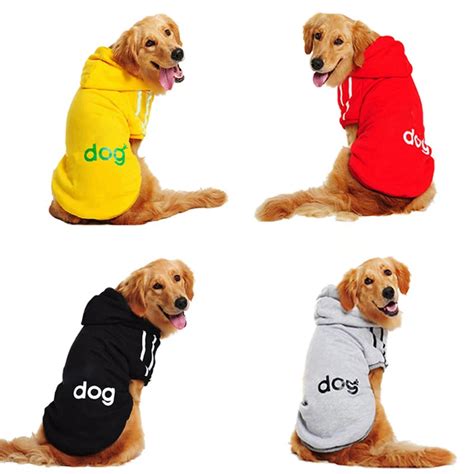 XL 9XL Large Dog Clothes For Dogs Pets Clothing Cotton Big Dog Hoodies Sportswear Golden ...