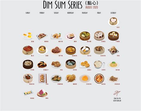 Dim Sum Series - August 2020 by Zenia Tsui-Ng on Dribbble