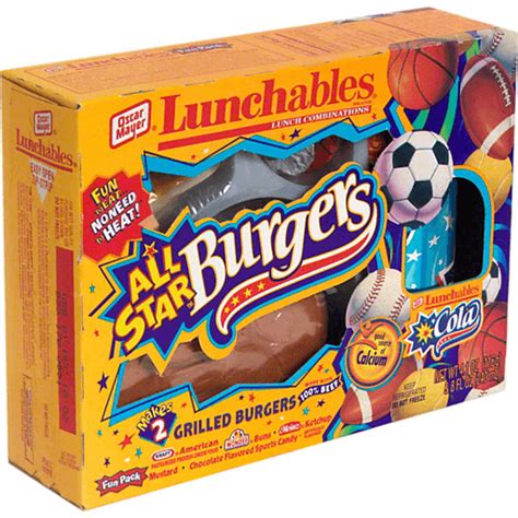 Lunchables Lunch Combinations, All Star Burgers | Lunchables & Lunch Packs | Superlo Foods